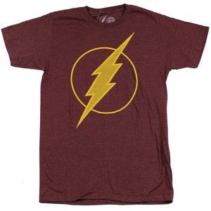 THE FLASH T-SHIRT - Lg // DC Comics Movie Superhero Logo Tee Shirt